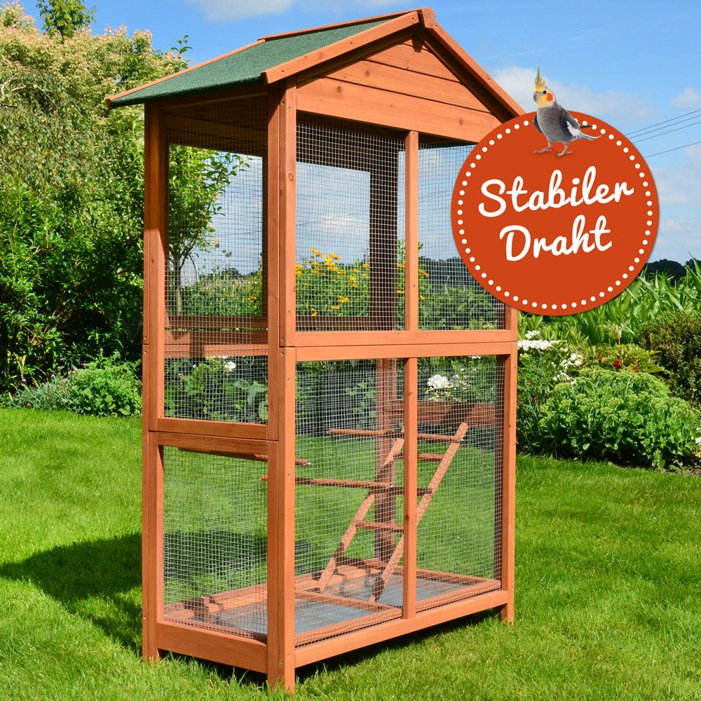 zooprinz Vogelvoliere Modell XL Stabiler und Robuster Drahtschutz vor natürlichen Feinden zooprinz Vogelvoliere Modell XL Stabiler und Robuster Drahtschutz vor natürlichen Feinden