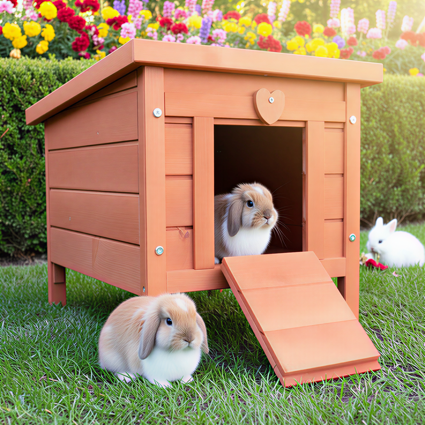 zooprinz Hasenstall Mini Haus hochwertiger Kleintierstall  