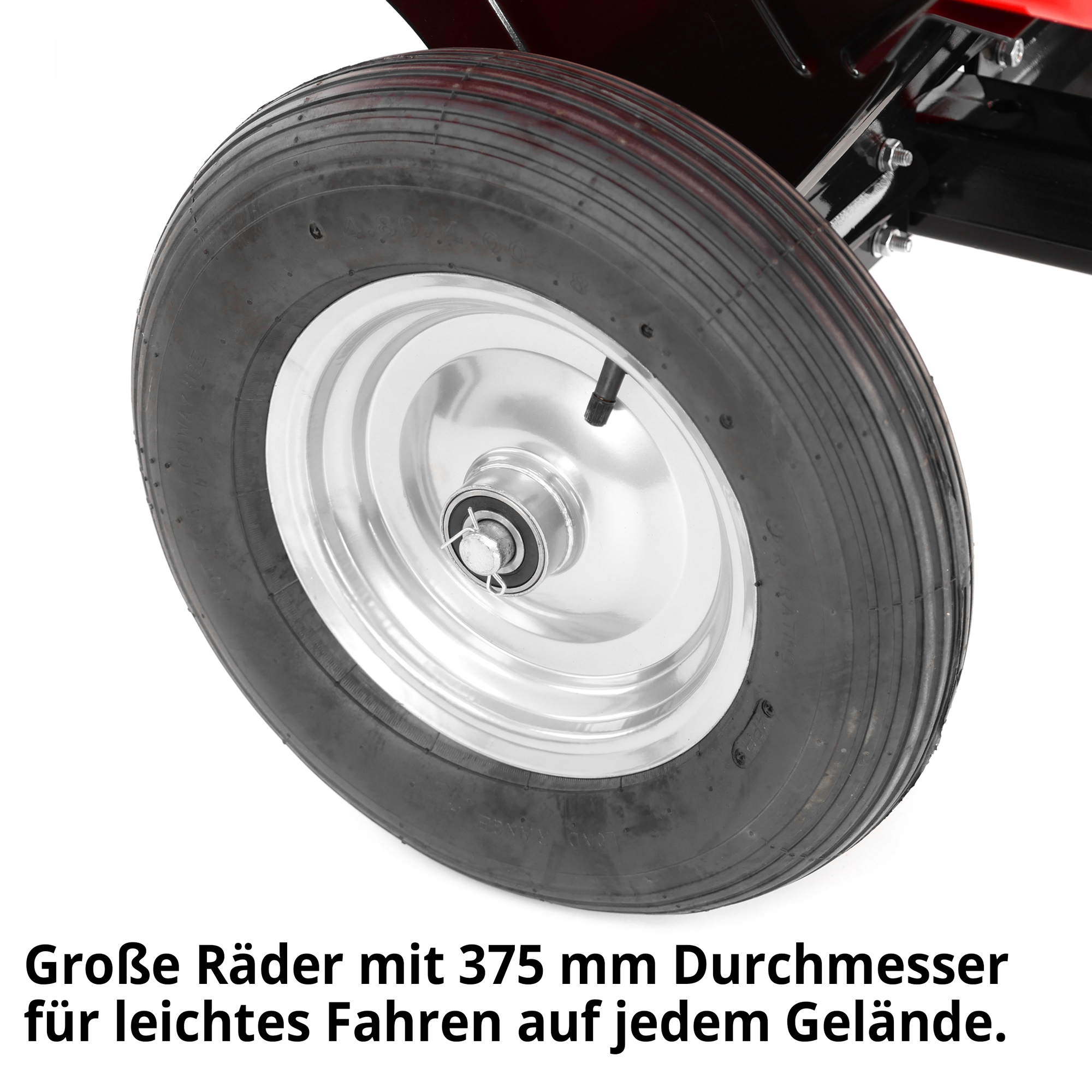 Hecht Transportwagen 53080 mit robusten Gummirädern 