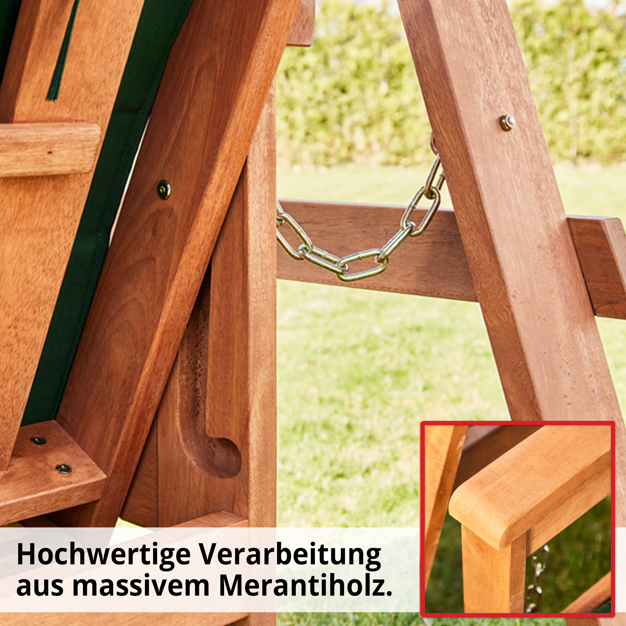 Baharu Lux; aus massivem Merantiholz