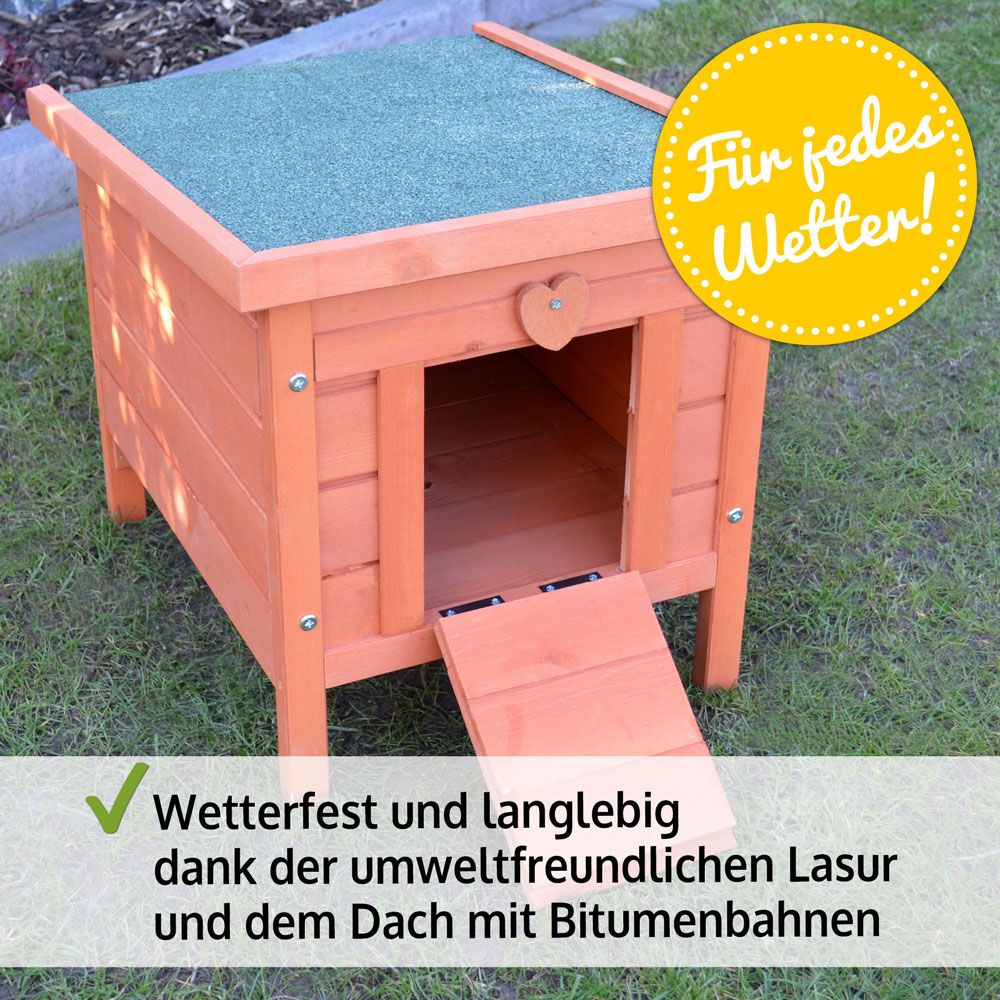 zooprinz Hasenstall Mini Haus wetterfeste und umweltfreundliche Lasur 