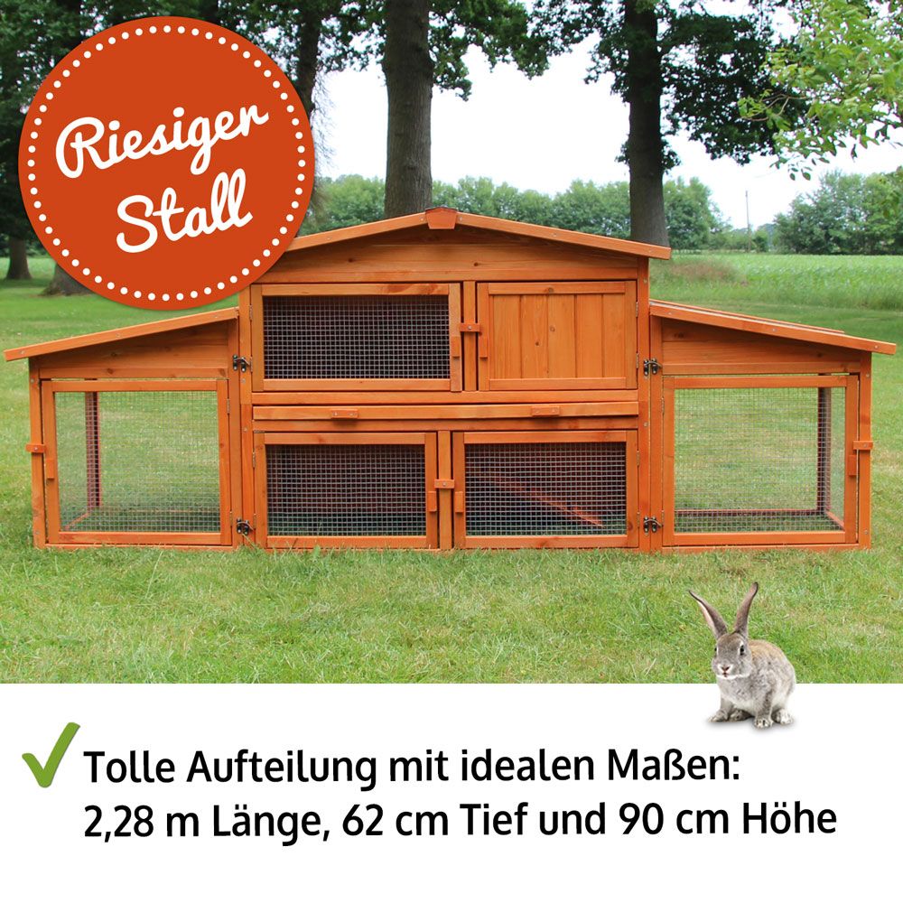 zooprinz Hasenstall König XXL Riesiger Stall 