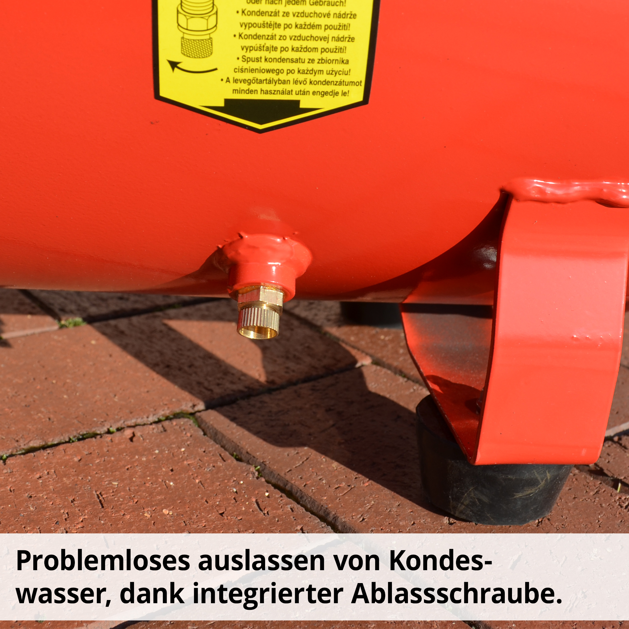 HECHT Flüster Kompressor »2085« Flüster Kompressor mit integrierter Ablassschraube