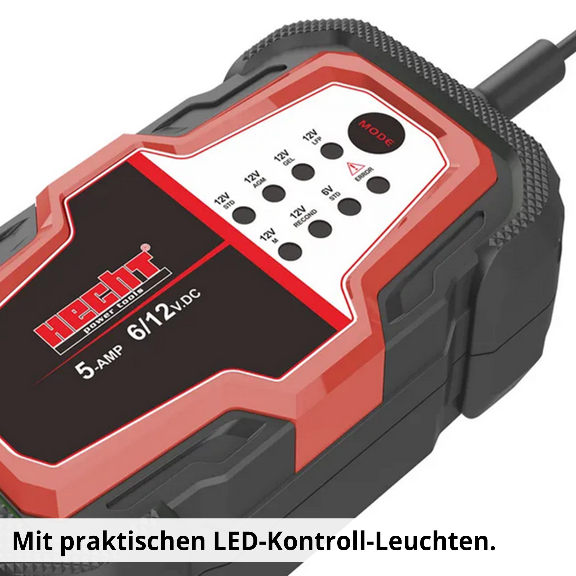HECHT 2019 Erhaltungsladegerät; mit praktischen LED-Kontroll-Leuchten