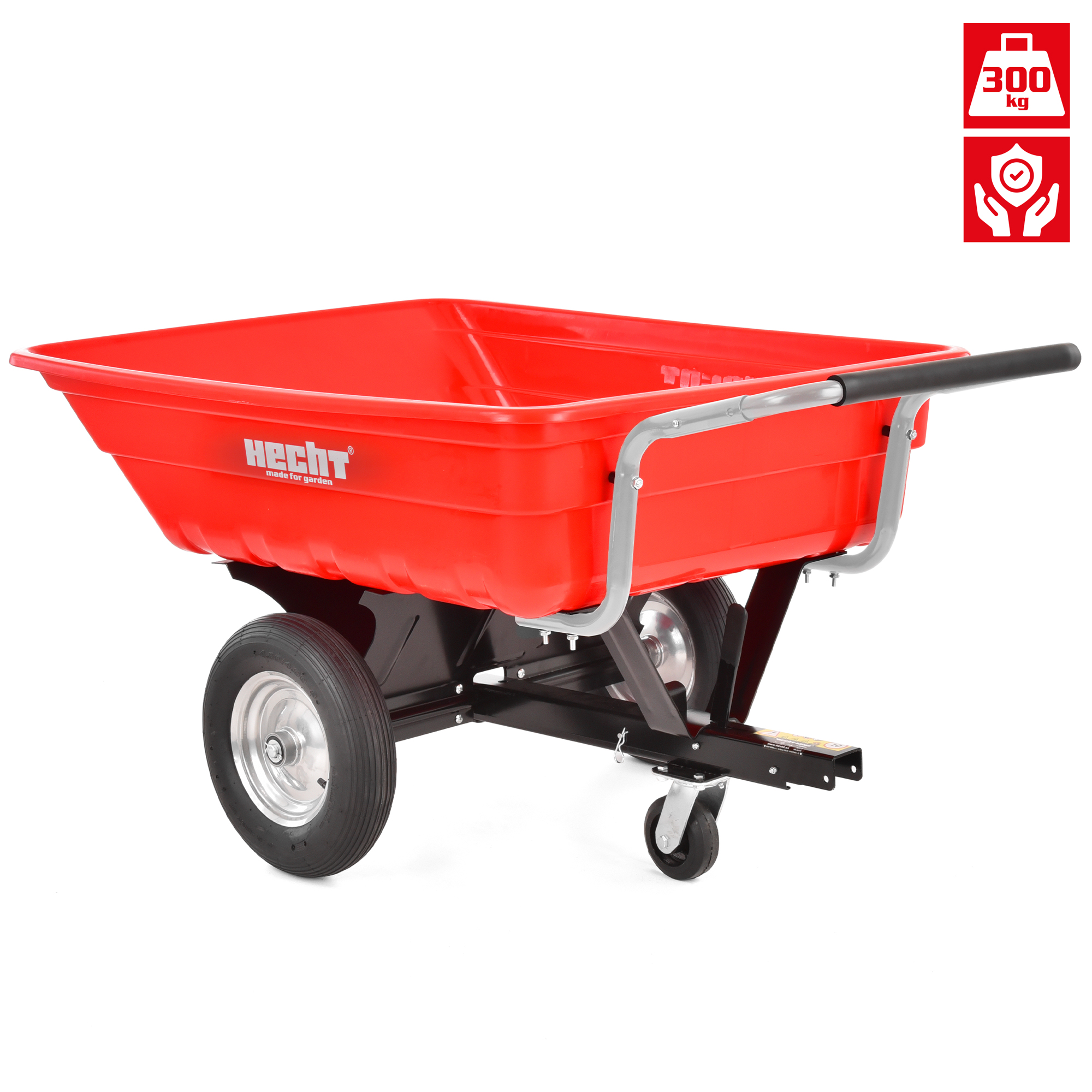 Hecht Transportwagen 53080 mit Kippfunktion und bis 300kg 